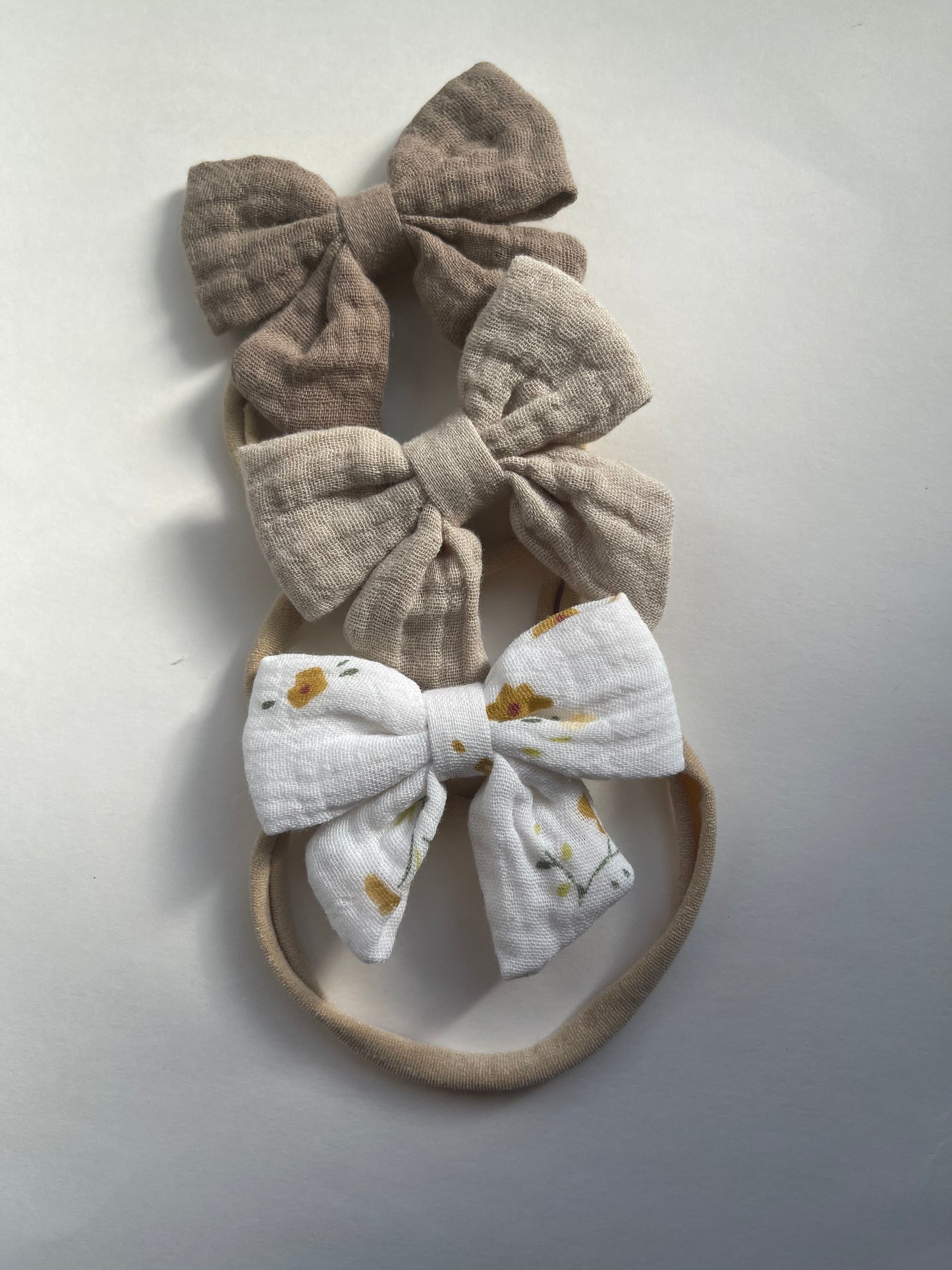 Linen Bow Headband