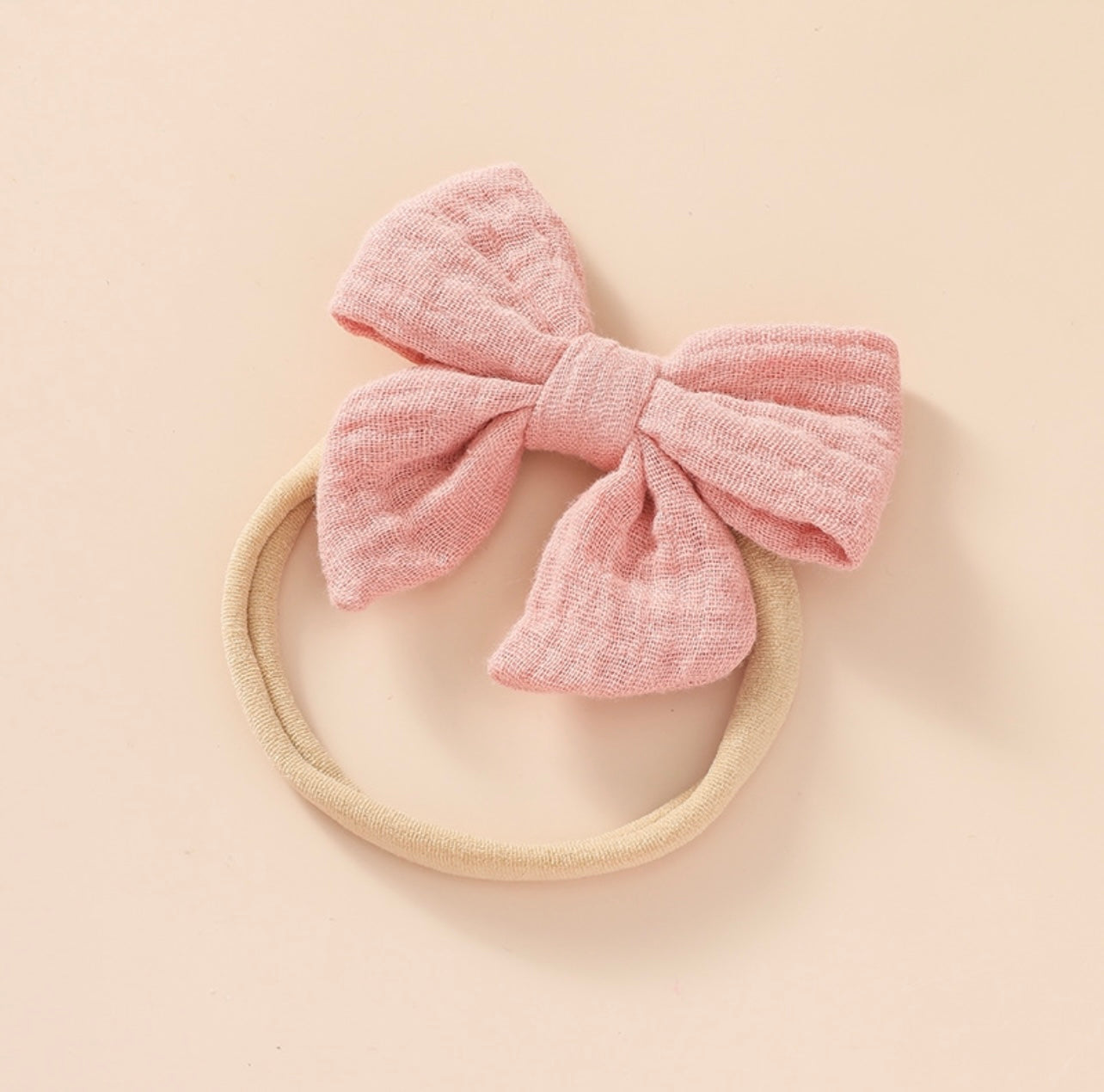 Linen Bow Headband