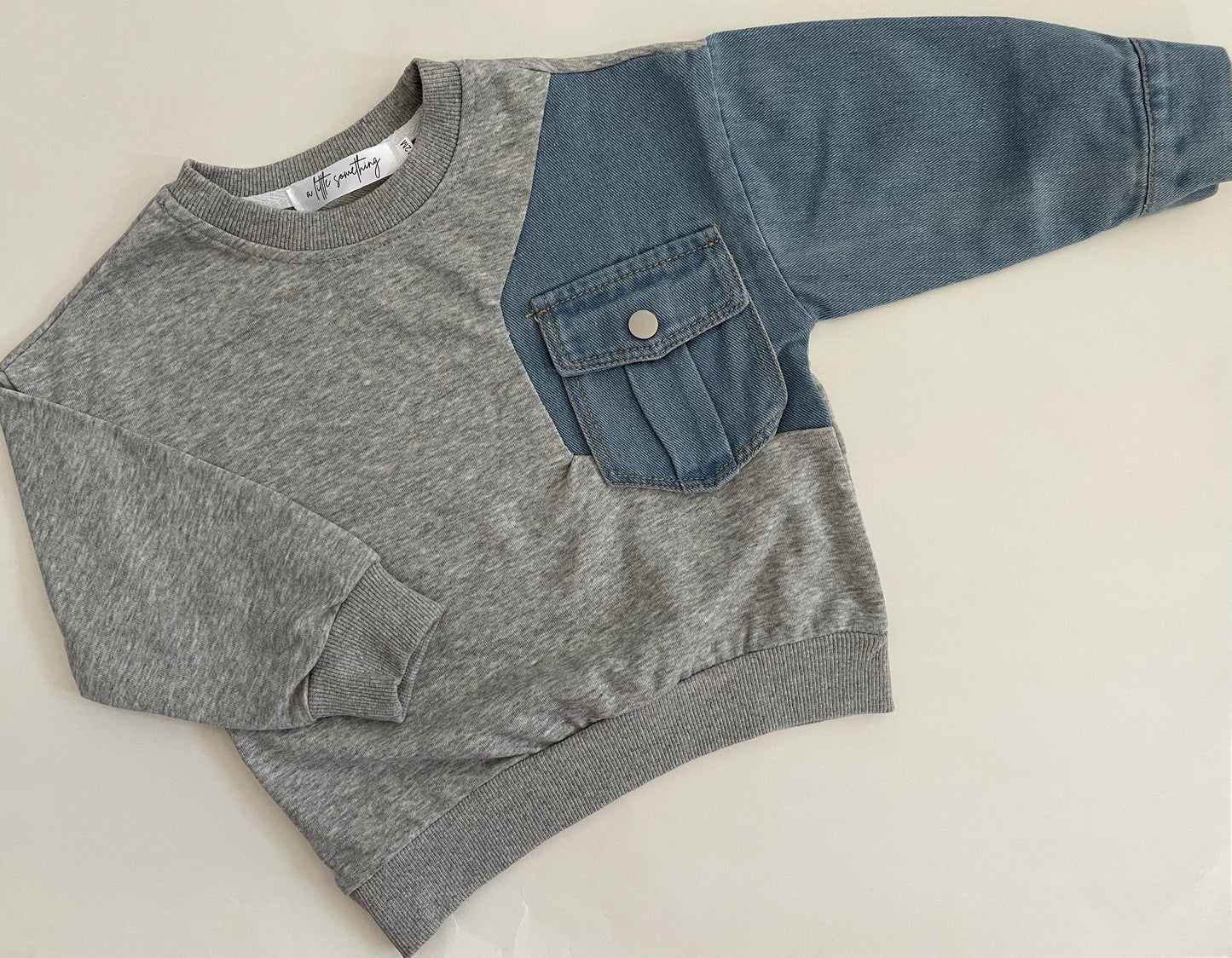 Spliced Denim Jumper