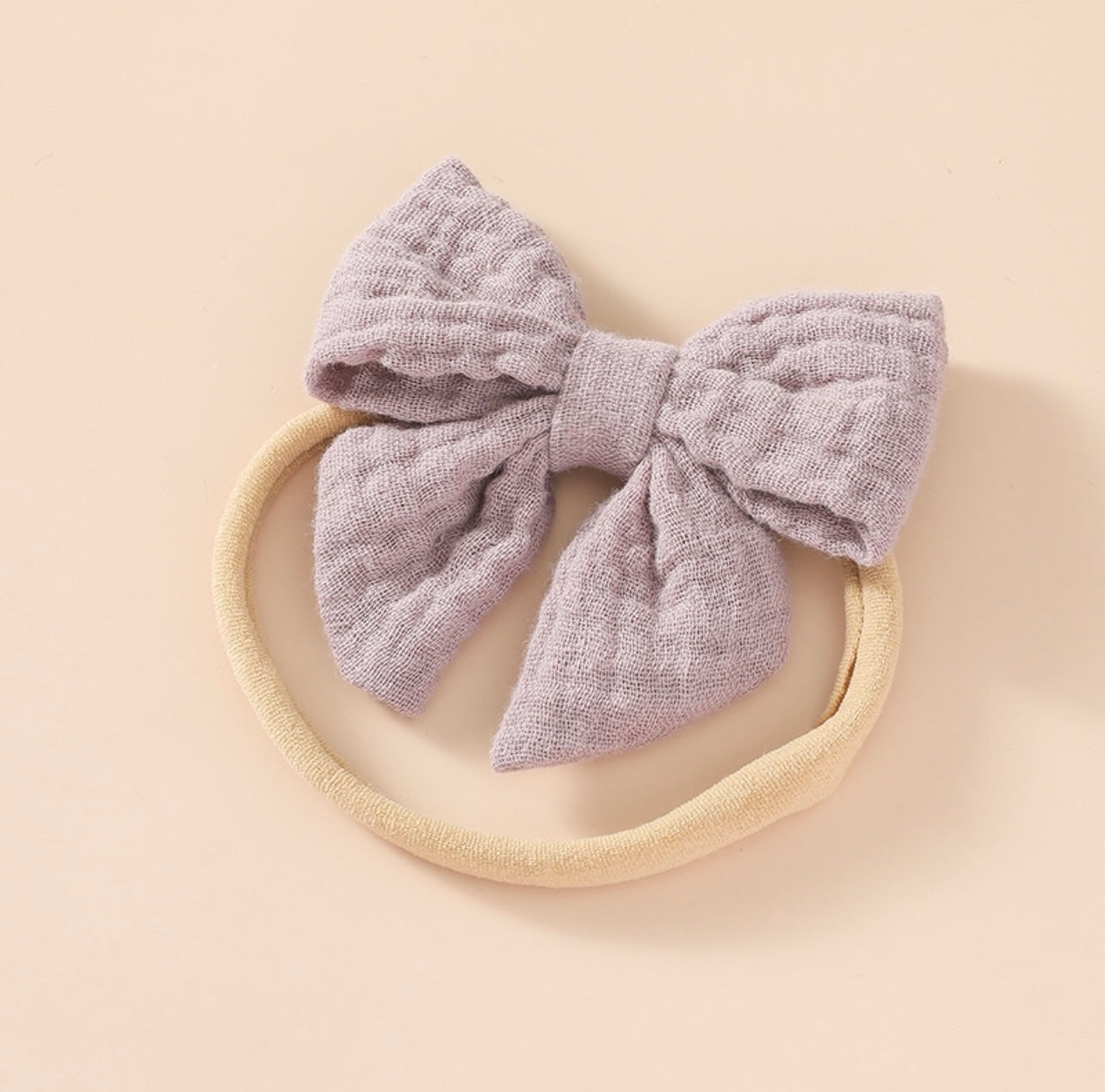 Linen Bow Headband