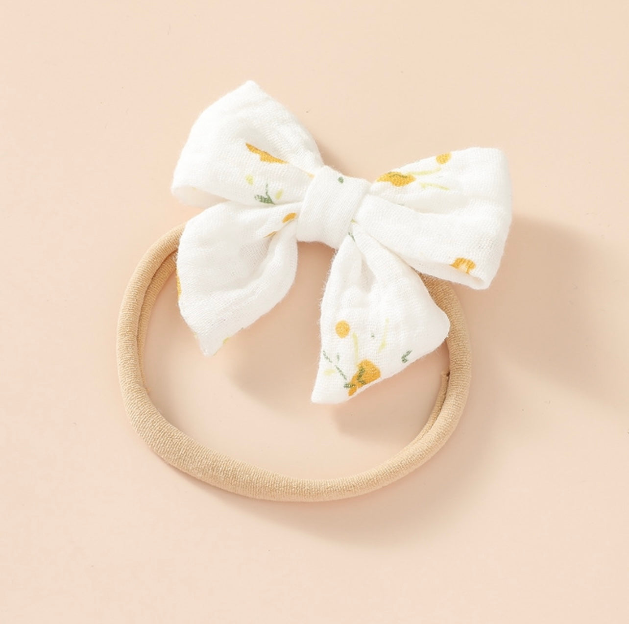 Linen Bow Headband